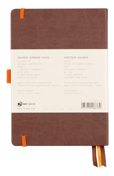 Imagem de Caderno Pontilhado Goalbook A5 120 Folhas Chocolate Rhodia