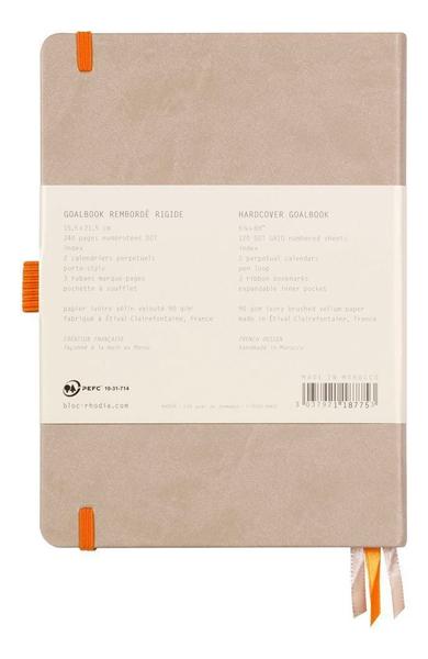 Imagem de Caderno Pontilhado Goalbook Rhodia A5 120 Folhas Beige