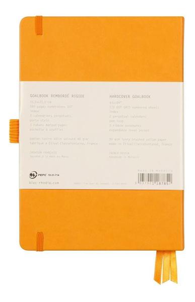 Imagem de Caderno Pontilhado Goalbook Rhodia A5 120 Folhas Orange