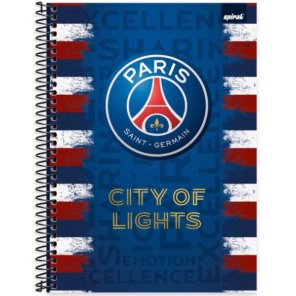 Imagem de Caderno PSG Espiral Paris Saint Germain 80fls