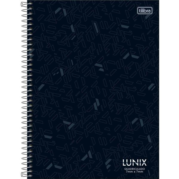 Imagem de Caderno Quadriculado 7x7mm espiral Lunix 80 folhas Tilibra