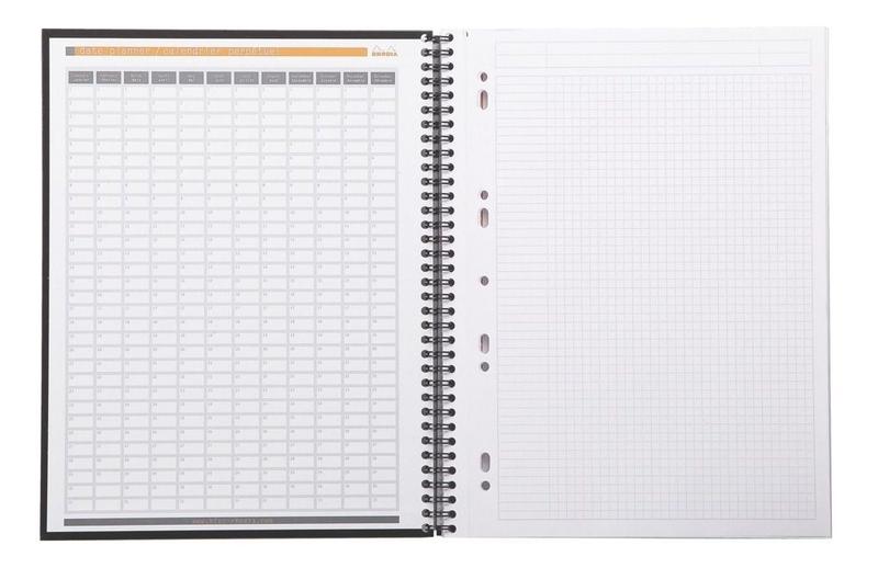 Imagem de Caderno Quadriculado A4+ Rhodia Notebook Capa Preta 80 Folhas