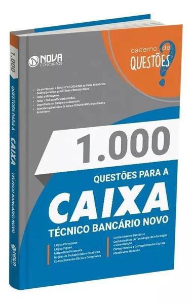 Imagem de Caderno Questões Gabaritadas A Caixa 2024 Técnico Bancário