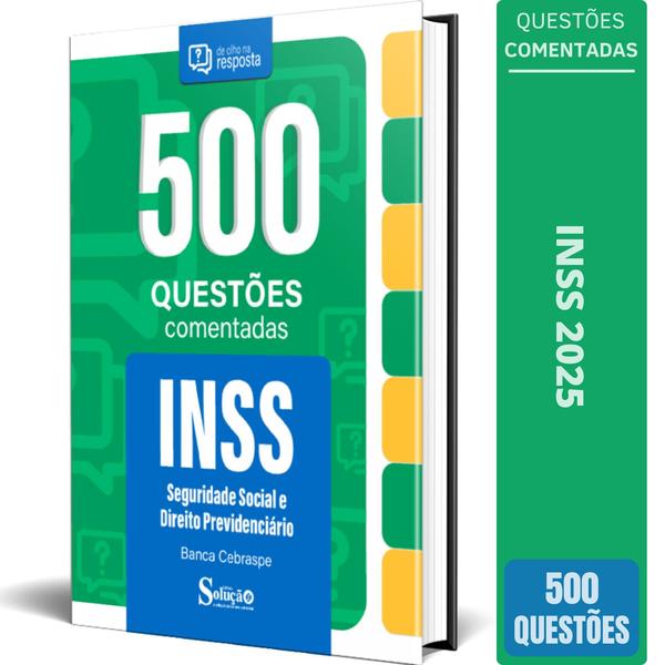 Imagem de Caderno Questões Inss 2025 Seguridade Social E Direito