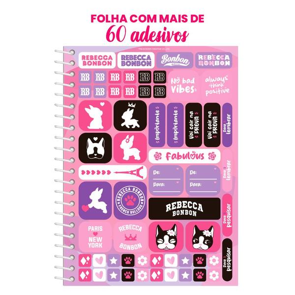 Imagem de Caderno Rebecca Bonbon RB Universitário Meninas Coleção 2025