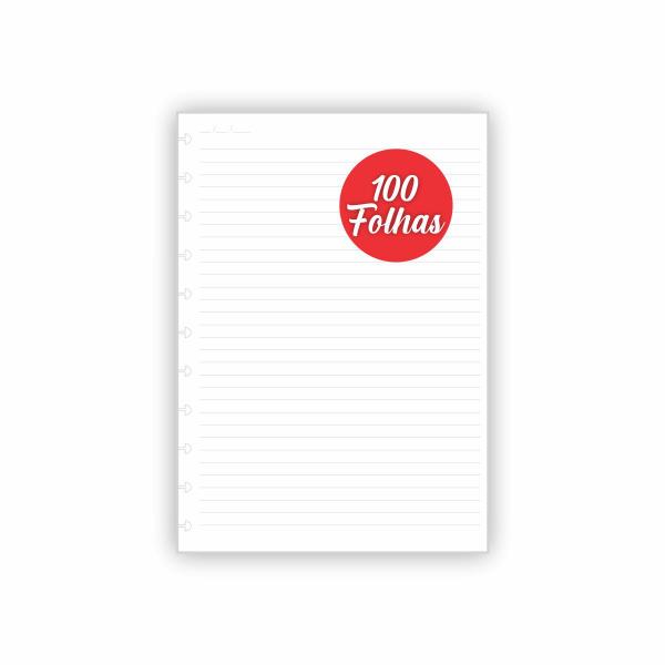 Imagem de CADERNO REFIL INTELIGENTE GRANDE 120 FOLHAS 90g COM DISCOS DE 32mm