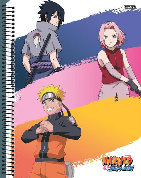 Imagem de Caderno São Domingos universitário Naruto espiral 160 folhas