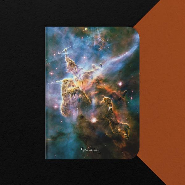 Imagem de Caderno sem Pauta A5 - Fábrica de Pôster - Capa Flexível 80 Páginas 20x14cm - Nebulosas