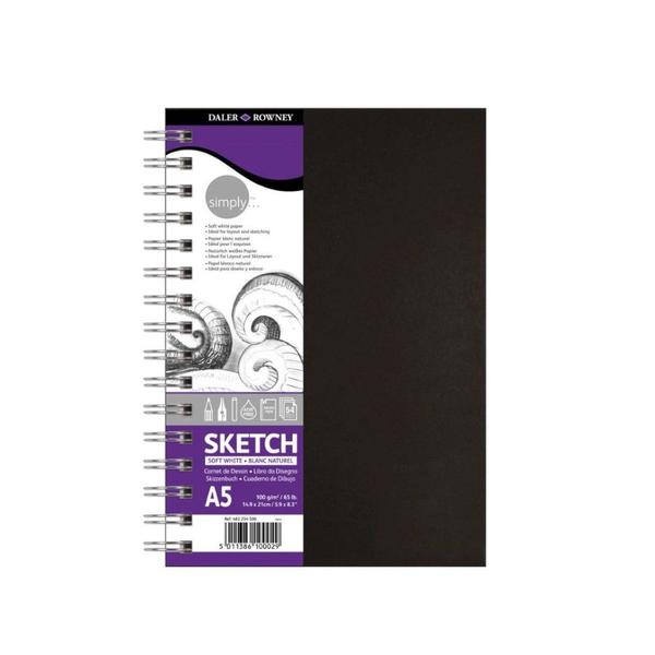 Imagem de Caderno Sketchbook Daler Rowney Simply 100g A5 54Fls Espiral