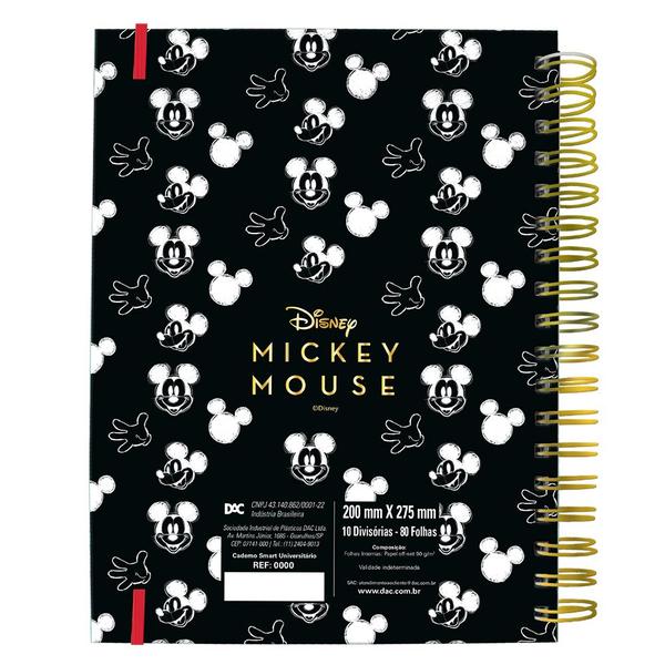 Imagem de Caderno Smart Com Folhas Reposicionáveis 80fls Mickey Dac