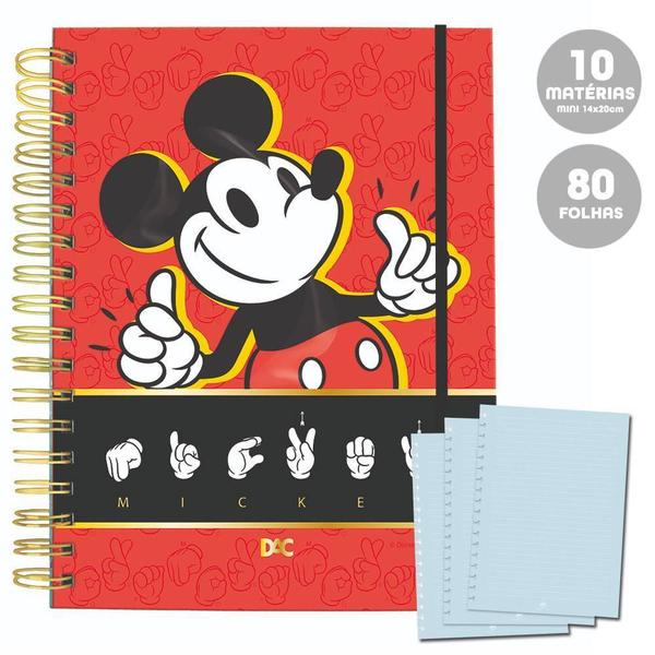 Imagem de Caderno Smart Mini 10 Mat 80Fls Mickey Disney Vm Dac