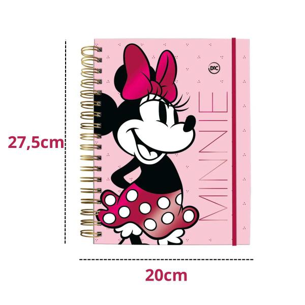 Imagem de Caderno Smart Universitário Minnie 80 folhas Capa Dura destacáveis personalizável