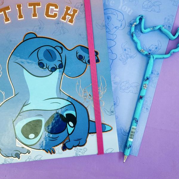 Imagem de Caderno Smart Universitario Stitch 80 Folhas Dac 