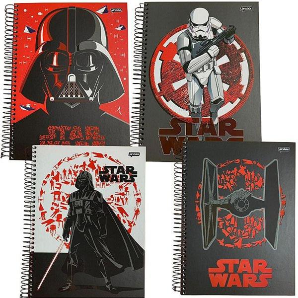 Imagem de Caderno star wars 10 materia 160 folhas jandaia sortido