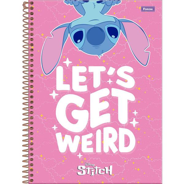 Imagem de Caderno Stitch universitario com 80 folhas 1 materia