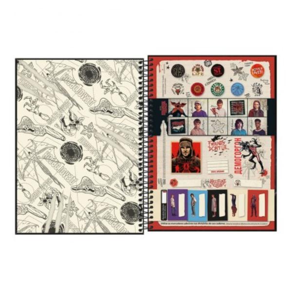 Imagem de Caderno Stranger Things Espiral 80fls Tilibra Sortido