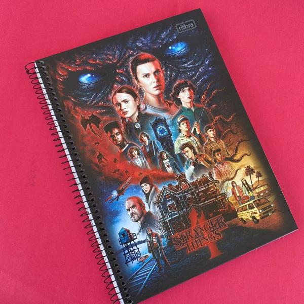 Imagem de Caderno Stranger Things Universitário 10 Matérias Season 4