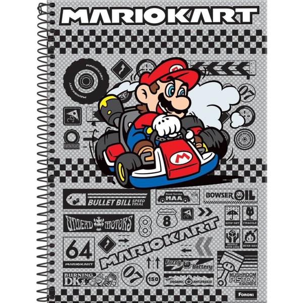 Imagem de Caderno Super Mario 200fls Nintendo - Foroni