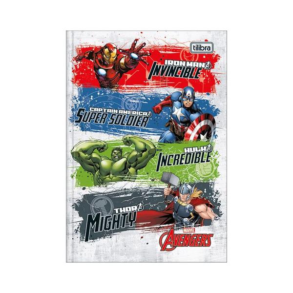 Imagem de Caderno Tilibra Brochura Capa Dura 1/4 Avengers 80 Folhas Capas Diversas - Item Sortido