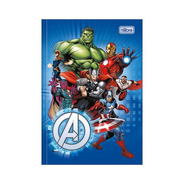 Imagem de Caderno Tilibra Brochura Capa Dura 1/4 Avengers 80 Folhas Capas Diversas - Item Sortido