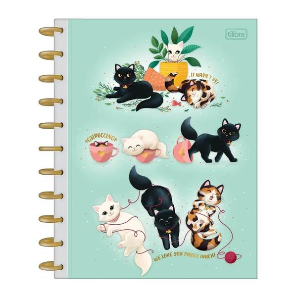 Imagem de Caderno Tilidisco Purrfect Cats 10 Matérias 160 Folhas - Tilibra