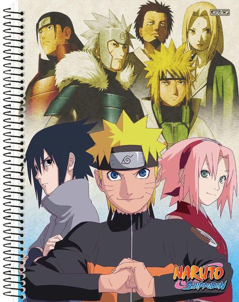 Imagem de Caderno Univ. 1 Mat. 80 fls Naruto Capa 6 - São Domingos