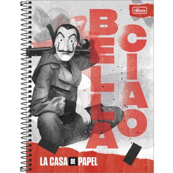 Imagem de Caderno Univ. 1 Matéria 80F La Casa de Papel Capa 2 -Tilibra