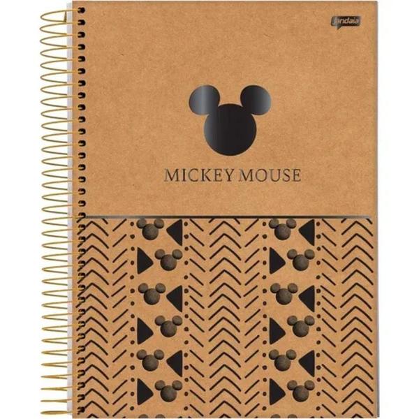 Imagem de Caderno Univ.10Matérias 160Fls Mickey e Minnie Capa1-Jandaia