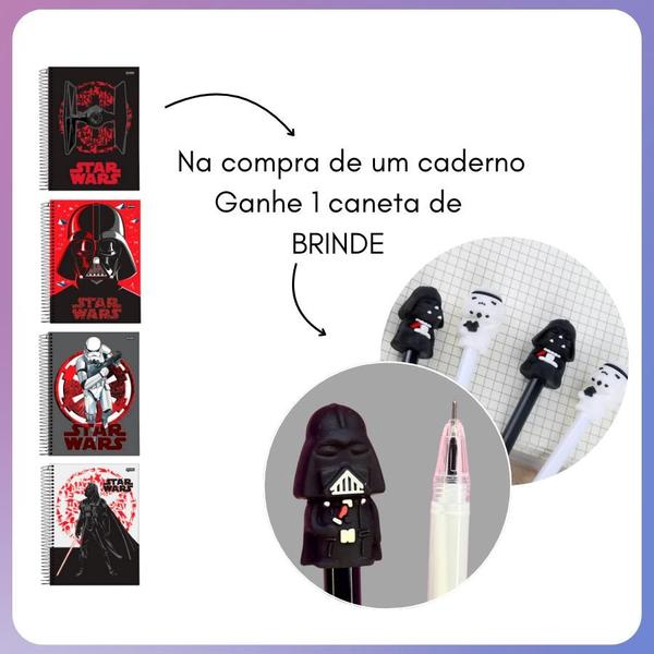 Imagem de Caderno Univ. 10x1 160 Folhas Star Wars Capa Dura