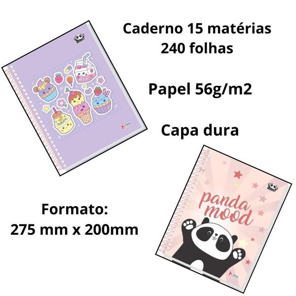 Imagem de Caderno univ 15m 240F KAWAII cd - TAMOIO