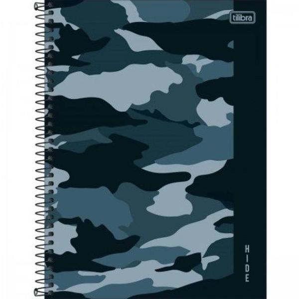 Imagem de Caderno Univ. 20 Matérias 320Fls Hide Camuflado Azul Tilibra