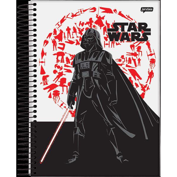 Imagem de Caderno universitário 1 matéria 80 folhas Star Wars Jandaia