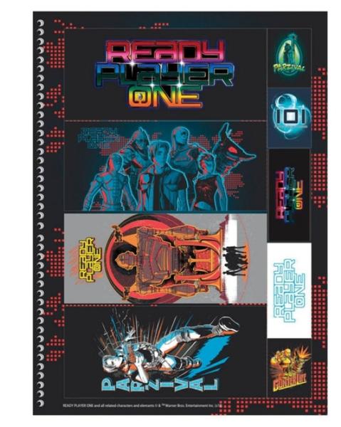 Imagem de Caderno Universitário 1 Matéria Jogador Nº 1 Ready Player One São Domingos (SKU 13793)