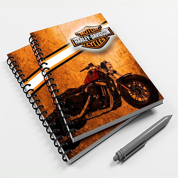 Imagem de Caderno Universitário 10 Mat Moto Harley-Davidson Mod 02