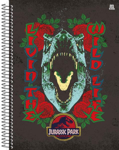 Imagem de Caderno universitario 10 mat sd 160 fls jurassic