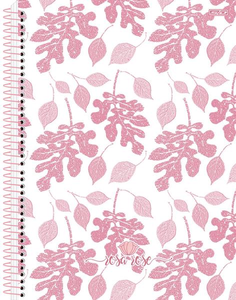 Imagem de Caderno Universitário 10 Matérias 160 Folhas Rosa Rose São Domingos (SKU 15395)