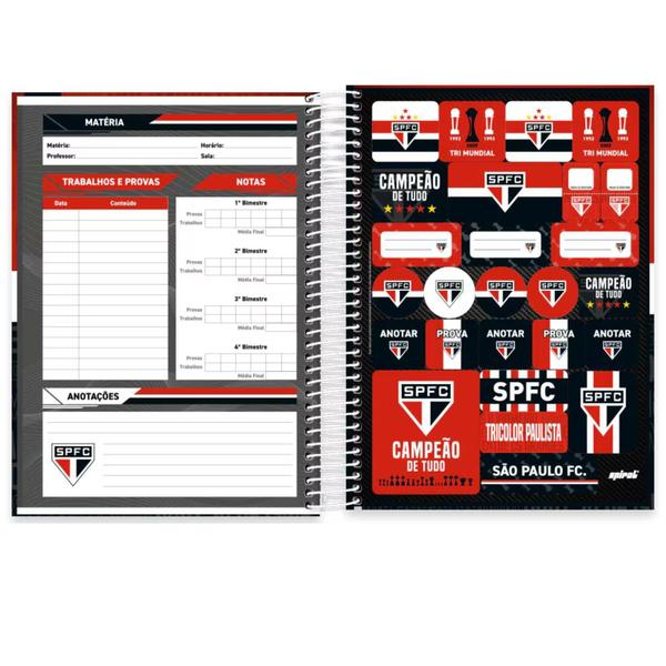 Imagem de caderno universitario 10 materias 160 folhas são paulo