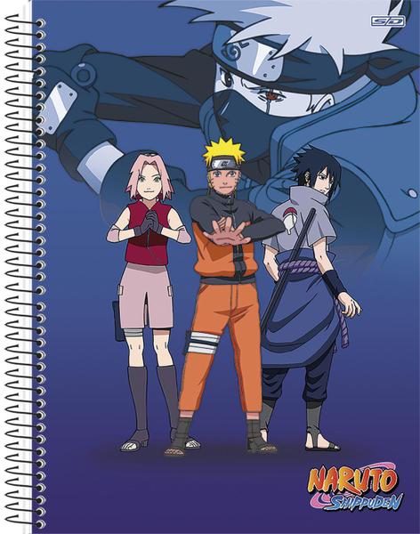 Imagem de Caderno Universitário 10 Matérias Naruto Escolar Capa Dura