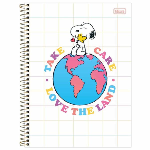 Imagem de Caderno Universitário 10 Matérias Snoopy 160 Folhas Tilibra