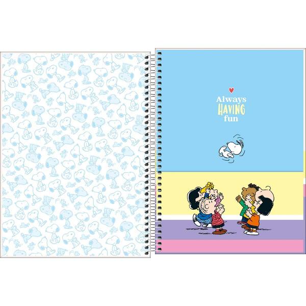 Imagem de Caderno Universitário 10 Matérias Snoopy 160 Folhas Tilibra