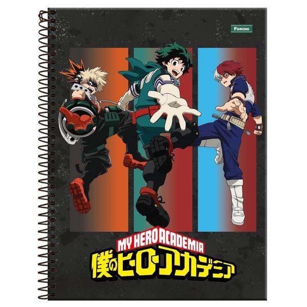 Imagem de Caderno Universitário 10x1 160 Fls C.D. Foroni - My Hero Academia 3