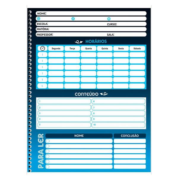 Imagem de Caderno Universitário 10x1 160 fls C.D. São D. - Led 1
