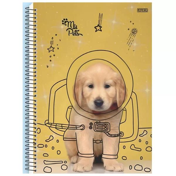 Imagem de Caderno Universitário 10x1 160 Folhas My Pets Capa Dura Sd - LC