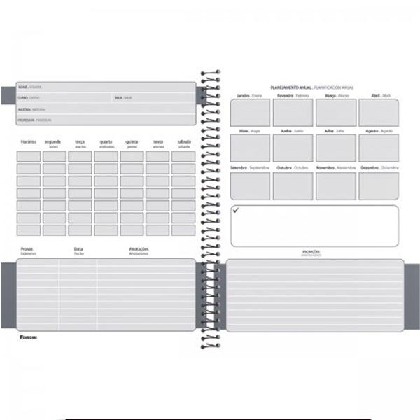 Imagem de Caderno universitário 12 matérias 192 fls Power Dog Foroni