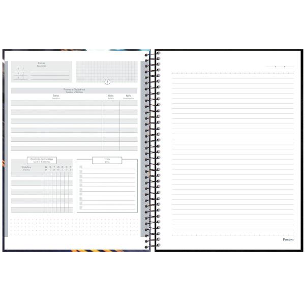 Imagem de Caderno Universitario 12 Materias Cross Racing Capa Dura