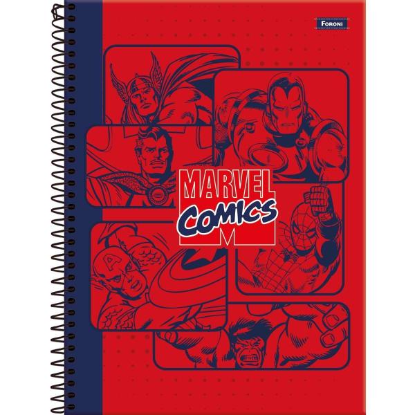 Imagem de Caderno Universitario 15 Materias Marvel Comics Escolar