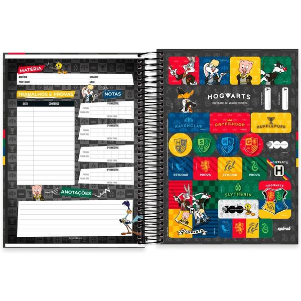 Imagem de Caderno Universitário 15x1 240 Folhas Warner Bros Hogwarts