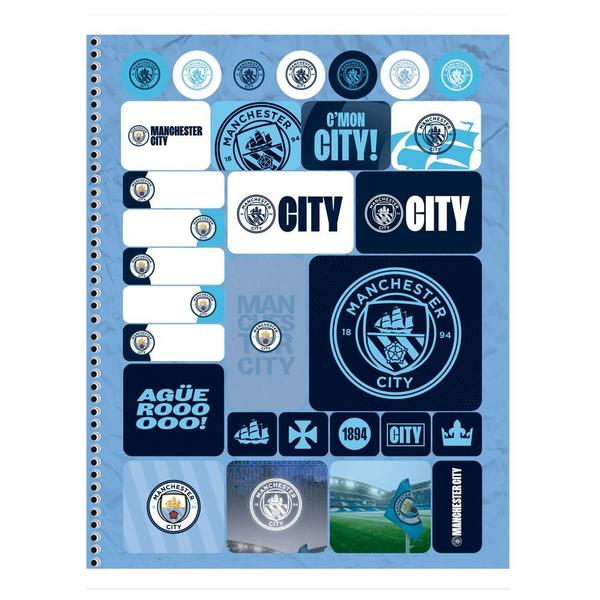 Imagem de Caderno Universitário 1x1 80 Fls C.D. Animativa - Manchester City 2