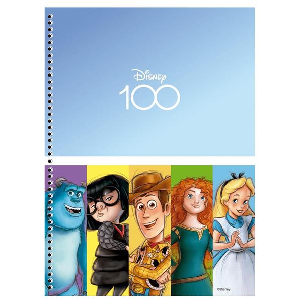 Imagem de Caderno Universitário 1x1 80 Fls C.D. S.D. - Disney 100 3