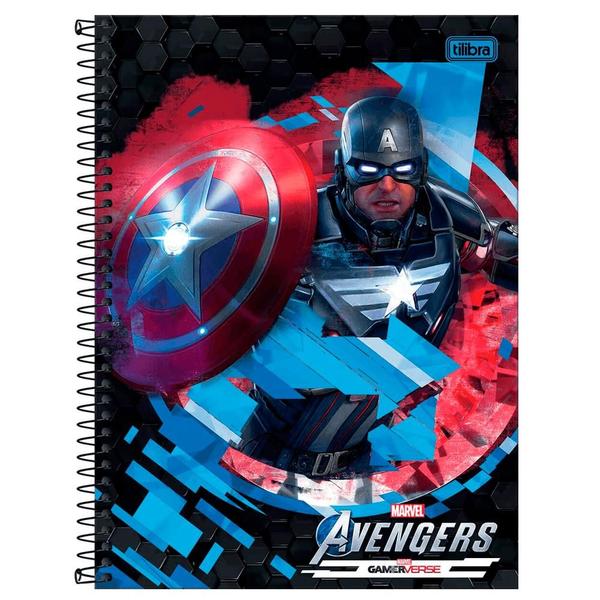 Imagem de Caderno Universitário 1x1 80 Fls C.D. Tilibra - Avengers Game 8